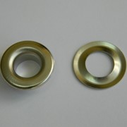 Люверсы стальные №24 (Блочка + кольцо), цвет Никель
