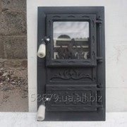Дверца печная спарка (АР)(Рум) “Пламя“ (кооп) черная фото