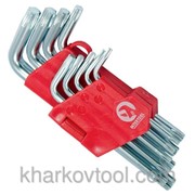 Набор Г-образных ключей TORX с отверстием Cr-V Intertool HT-0607