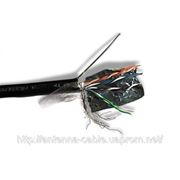 Сетевой компьютерный кабель SFTP CAT 5e Data Link наружный с тросом, кабель украина фото