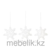 Украшение подвесное, снежинка, белый ВИНТЕР фотография