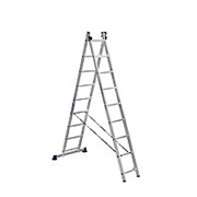 Алюминиевая двухсекционная лестница Алюмет 5209 (2х9)
