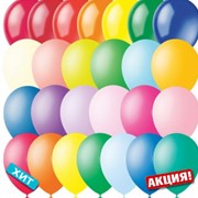 Гелиевые шарики 10“ Пастель ассорти фото
