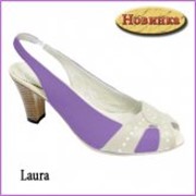 Босоножки на каблуке Laura фиолет фото