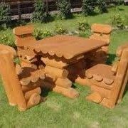 Мебель деревянная садовая
