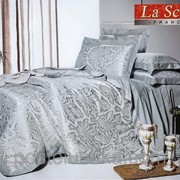 Комплект постельного белья шелковый жаккард La scala JT-49 Семейный фотография