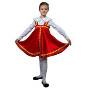 Карнавальный костюм для детей Птица Феникс Яблочко плясовой детский, 134-140 см