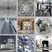 Палитра серебро, Дизайн и декор интерьеров