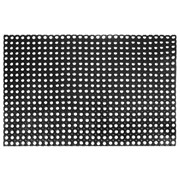 Коврик входной резиновый крупноячеистый грязезащитный, 80х120 см, толщина 16 мм, черный, VORTEX, 20003 фотография