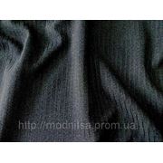 Костюмная Меланж полоса на флисе (серый) (арт. а0655) фотография