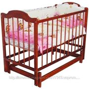 Baby Sleep кроватка (Victoria Star) вишня шарнир фото