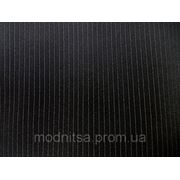 Костюмная Полоса мелкая (черный) (арт. 06238) фото