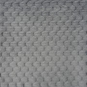 25746 Мех “Фактурный-СОТЫ“ 50см*50см (+/-1,0см) , цв.сер. фото
