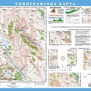 Топографічна карта, м-б 125 000 (на планках) фотография