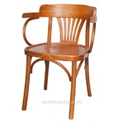 Венский деревянный стул-кресло Классик с жестким сидением фото