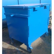 Металлический евроконтейнер для мусора объемом 1.1 м3 фото