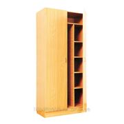 Шкаф для одежды и книг закрытый С-07 (850х432х1864 мм) фото