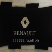 Подушка черная Renault с кантом фотография
