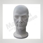 Манекен голова мужская флокированная манекены киев 9095tm фотография