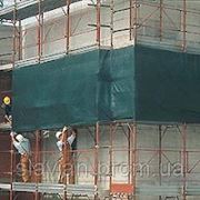 Защитная сетка строительная 60г/м2 3 х 50м рулон ПЕНД. зеленая фото