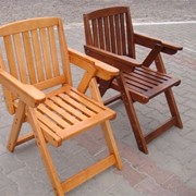 Стул-кресло раскладной из массива древесины