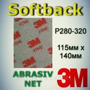 Абразивная губка тонкая, 3M Softback Р280-320, 115мм х 140мм фото