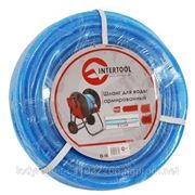 Шланг для воды Intertool GE-4076 3-х слойный 3/4“, 50м, армированный PVC, синий фото