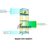 Вышки туры до 8 м от производителя Завод «Атлант» - Вышка тура 1.6x0.8 м и Вышка тура 1.7x0.8 м + базовый блок 12 м и шаг наращивания 12 м. Вышки мобильные фото