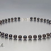 Ожерелье “Черный жемчуг с серебром“ фотография