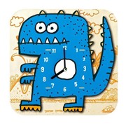 Часы-конструктор деревянные Динозавр