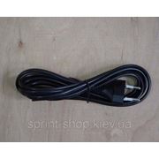 Сетевой шнур 1,8м 2х0,75мм2 прямой медь фото