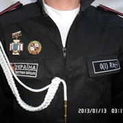 Аксельбант уставной солдатский, курсантский (капрон белый) фото