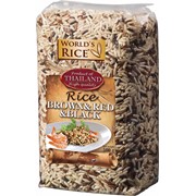 Rice Brown&Red&Black (смесь риса коричневого, красного и черного) 500г / ТМ World's rice фото