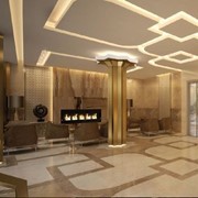 Дизайн интерьера фойе апарт-отеля