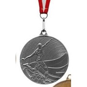 Медаль футбол наградная с лентой 2 место 50 мм фото