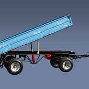 Прицеп тракторный ПТС-4 грузоподъемностью 4 тн для перевозки различных грузов. Небольшая погрузочная высота, система закрывания и открывания бортов удобна в использовании, , пр-во Ровносельмаш, Украина