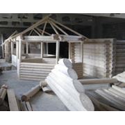 Строительство домов из оцилиндрованного бруса фото