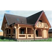 Строительство деревянных домов. построить деревянный дом. Дом из бруса фото