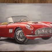 Картина Ferrari 1956 фото