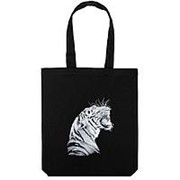 Холщовая сумка Like a Tiger, черная фото