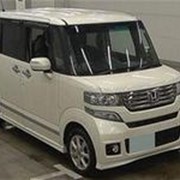 Микровэн турбо HONDA N BOX CUSTOM кузов JF2 класса минивэн модификация G гв 2012 4WD пробег 106 т.км жемчужный фото