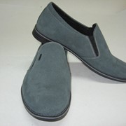 Туфли мужские Модель Р-Н серый нубук фото