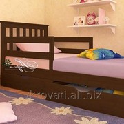 Кровать детская Ариана Люкс 80*200 (Натуральное дерево) фотография