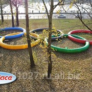 Надувная декорация Олимпийские кольца, артикул 41104 фото