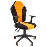 Компьютерное кресло Chairman game 8 чёрное/оранжевое фотография