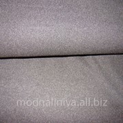 Ткань пальтовая кашемир двухсторонняя (черный/серый)