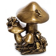 Скульптура “Гриб с лягушками“ 20х29х15см. арт.БФ-87 фотография