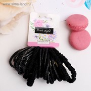 Резинка для волос “Тофи“ (набор 20 шт) объём, чёрные фотография