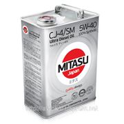 Синтетическое масло MITASU ULTRA DIESEL CJ-4/SM 5W-40 100% Synthetic / емкость: 4л. фотография