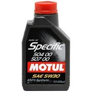 Масло моторное синтетическое Motul SPECIFIC 504.00-507.00 5W-30 1 литр фотография